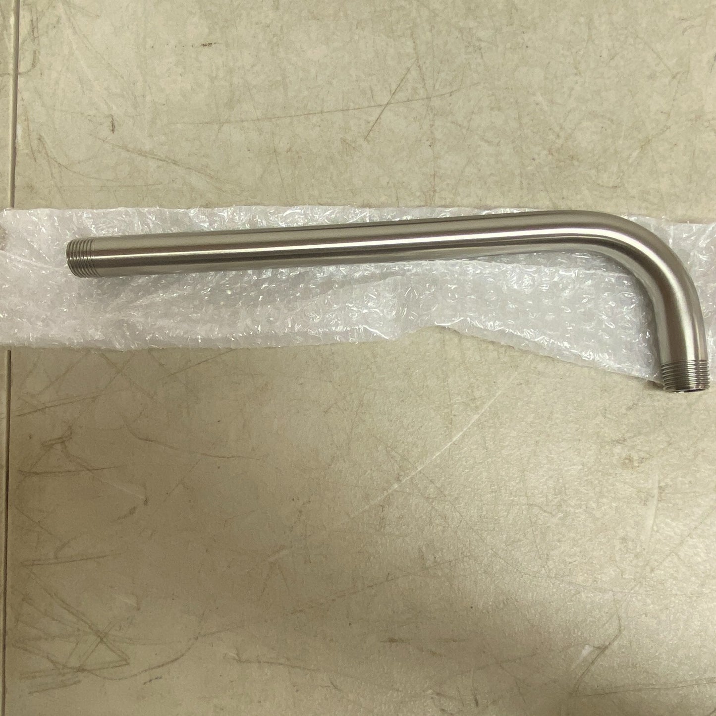 Signature Hardware 12" Wall-Mount Rainfall Shower Arm - Brushed Nickel