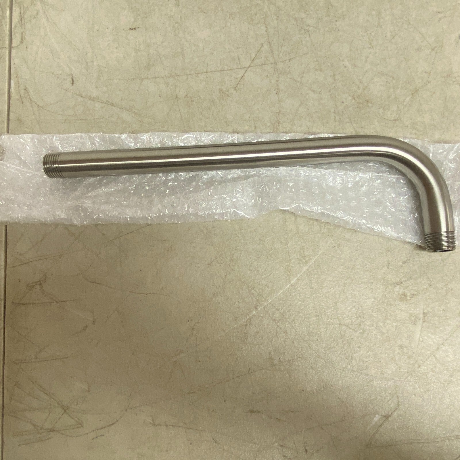 Signature Hardware 12" Wall-Mount Rainfall Shower Arm - Brushed Nickel