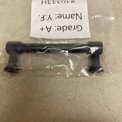 Signature Hardware 3-3/4" Lazzara Cabinet Pull Black Leather - Matte Black