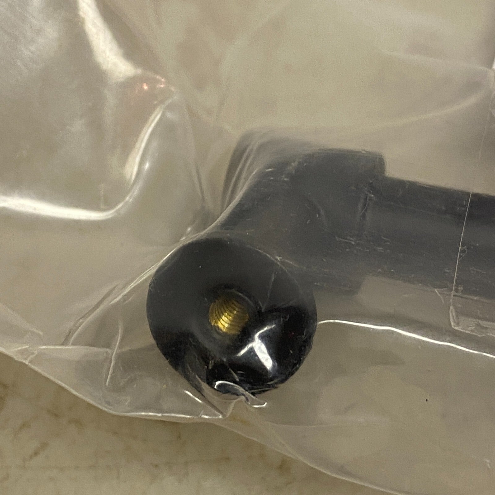 Signature Hardware 3-3/4" Lazzara Cabinet Pull Black Leather - Matte Black