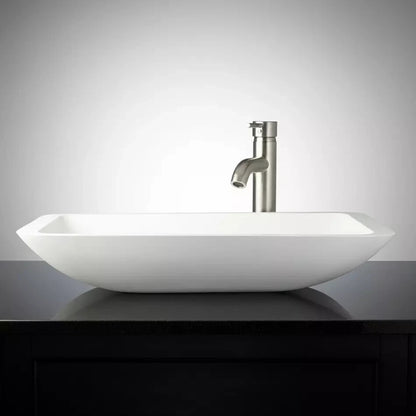 Signature Hardware Canopus SH129068MWH Matte Solid Surface Vessel Sink