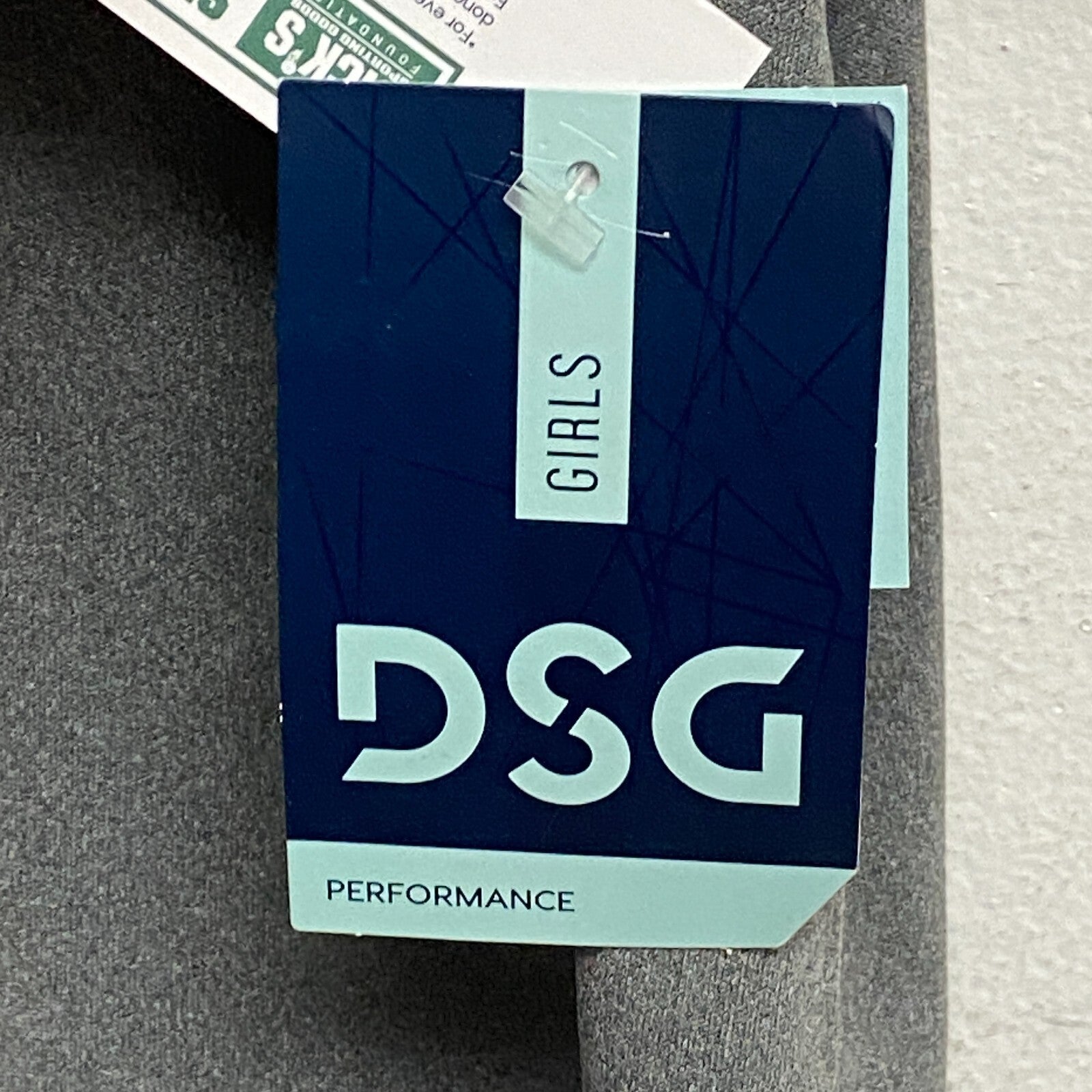 DSG Girls Sport Crew Graphic TEE HTR Dark Heather Grey Basketball DAG11100H