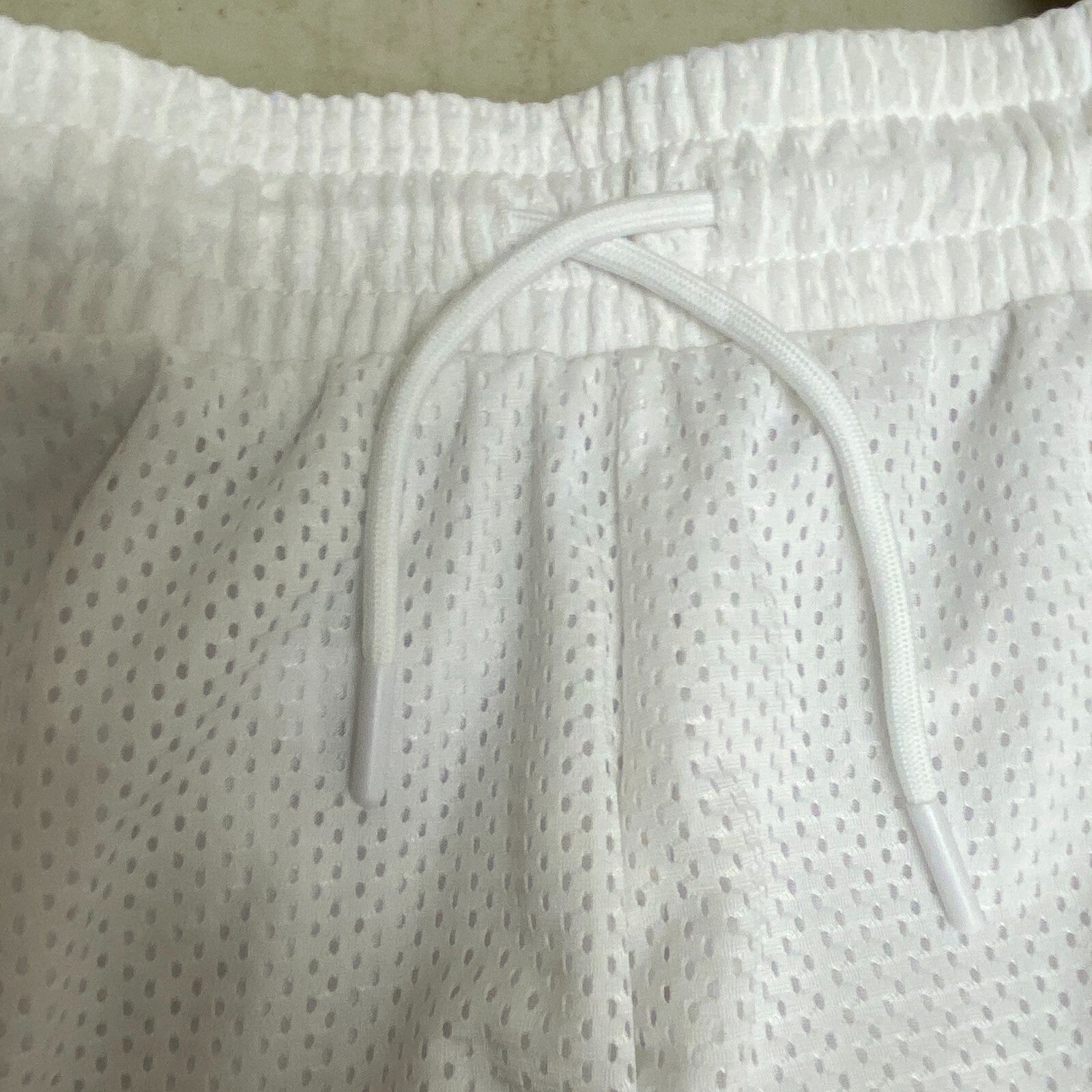 DSG Girl's Mesh Stride Run Built-in Brief Shorts Natural Waist White DAG12132
