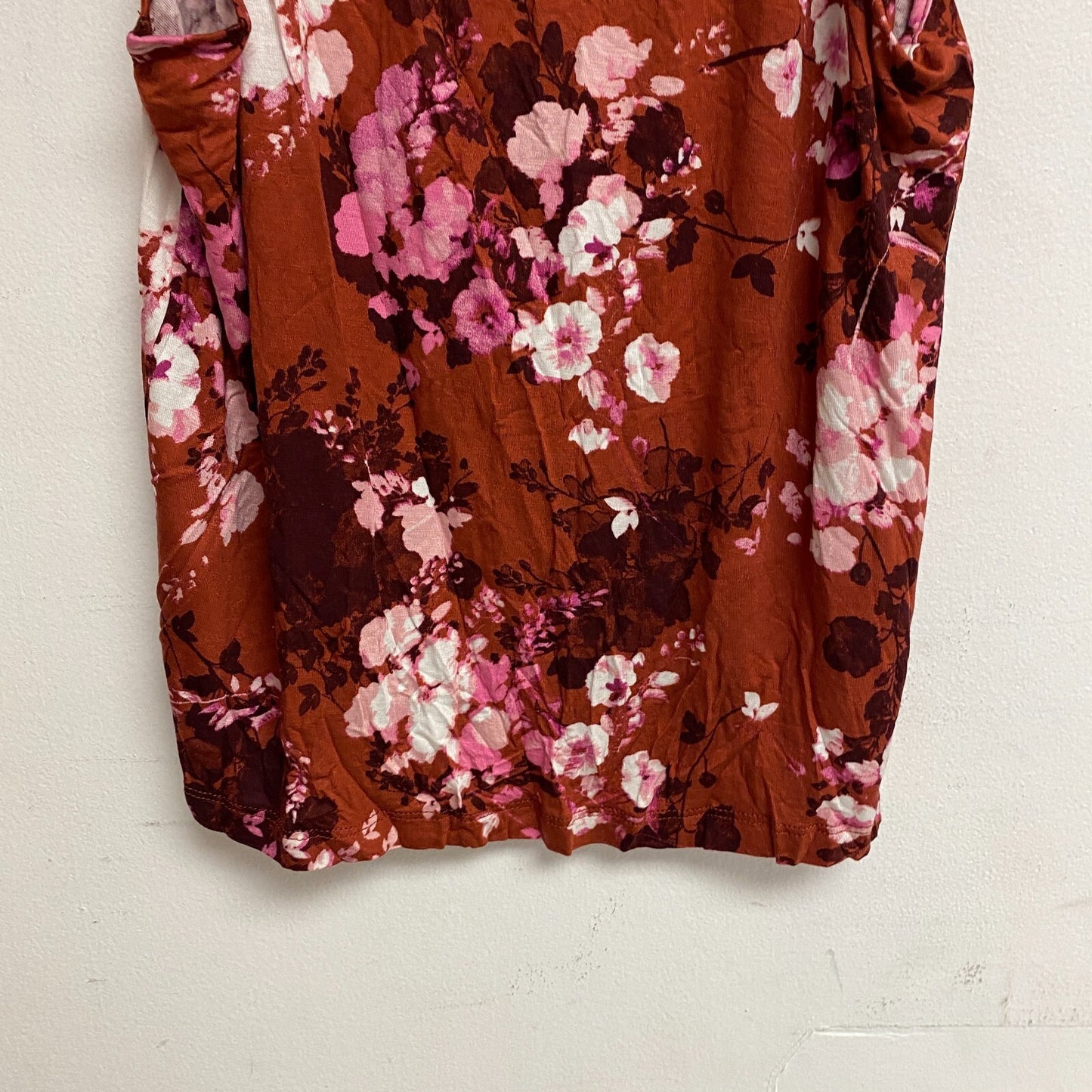 AMBRIELLE SLEEPWEAR 2-pc set sleeveless tank top and pajama pant size M floral