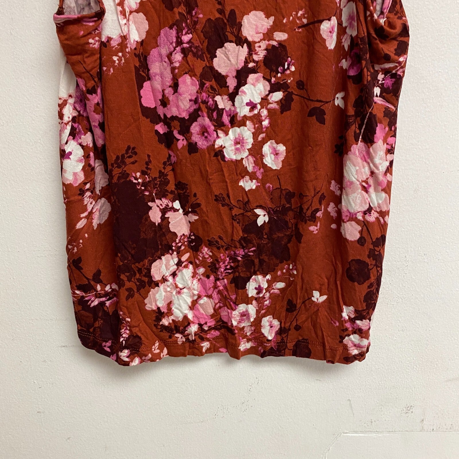 AMBRIELLE SLEEPWEAR 2-pc set sleeveless tank top and pajama pant size M floral