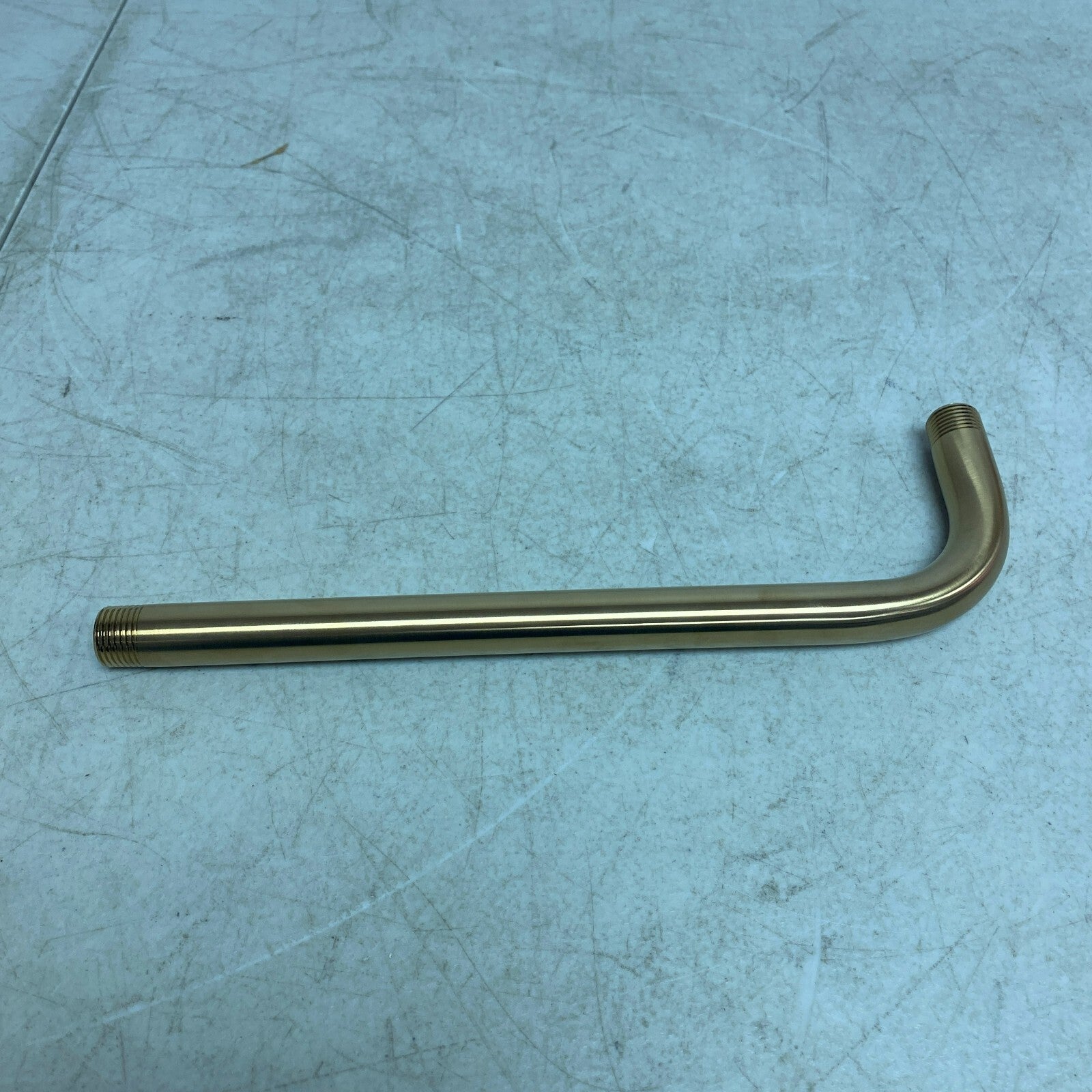 Signature Hardware 12'' Shower Arm & Flange - Brushed Gold SHRSA123BG