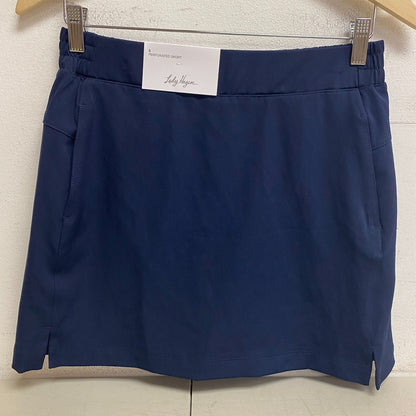 Lady Hagen Women's 17" Perforated Mid Rise Relaxed Skort Dark Navy WGH17432 New