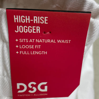 DSG Twitch + Allison Women's High-Rise Full Length Jogger  Loose Fit Pure White
