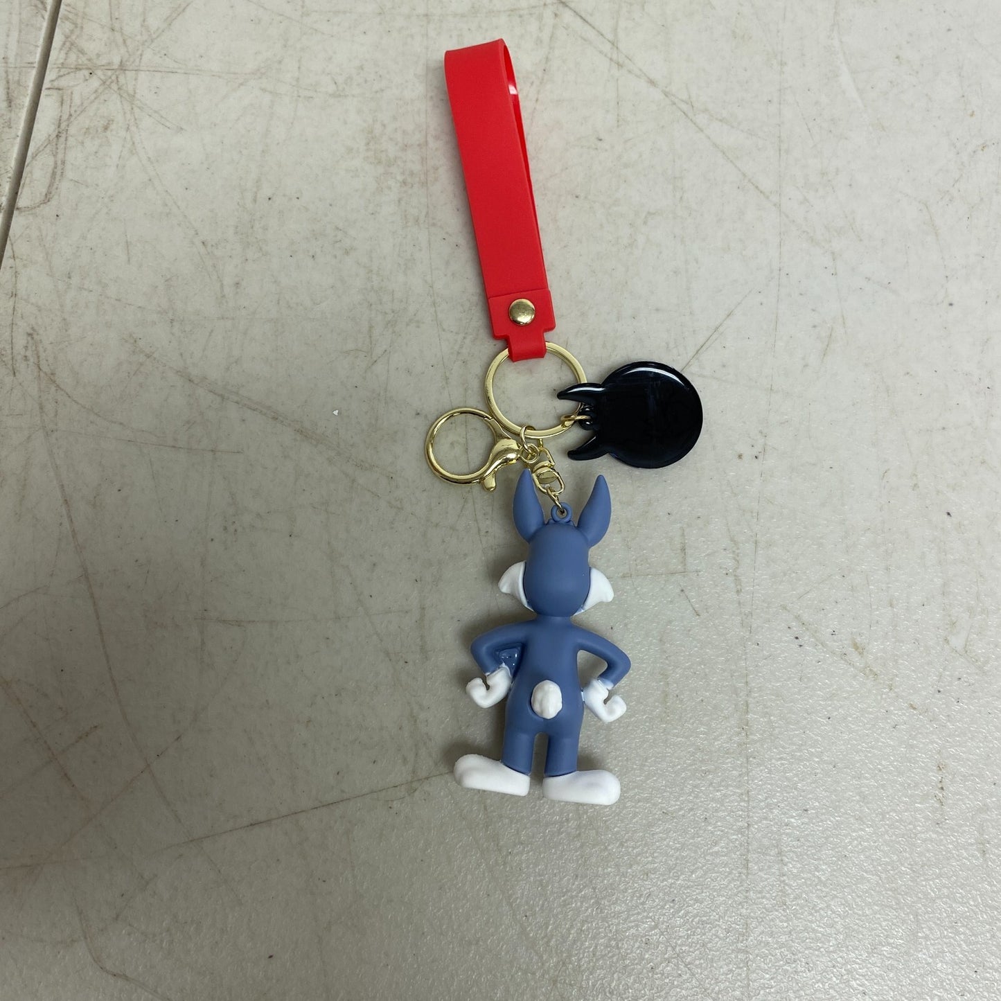 New Assorted 3D Silicon Cartoon Looney Tunes Keychain With Bugs Bunny Accessory