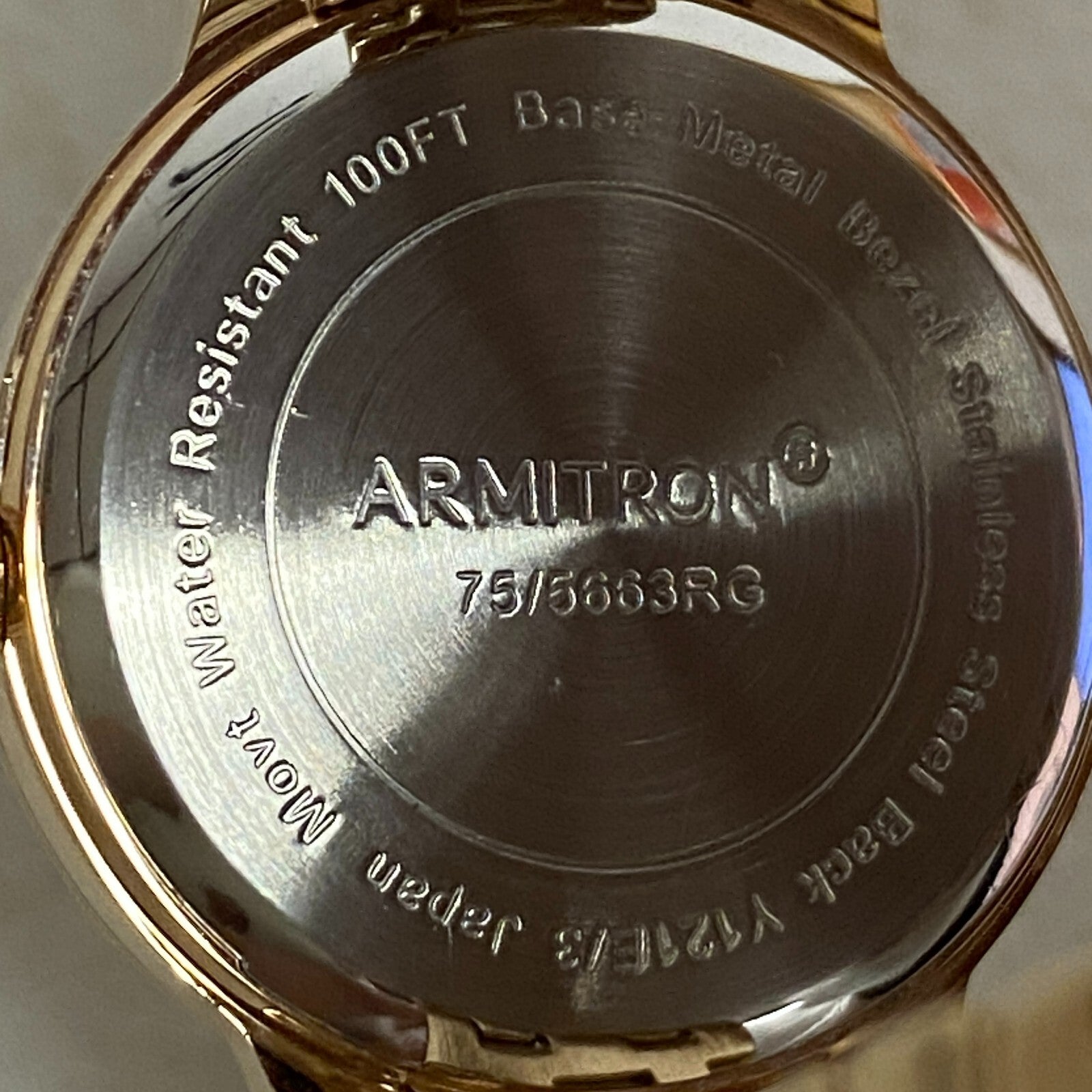 Armitron Women's genuine crystal pearl watch design rose gold plated Watch