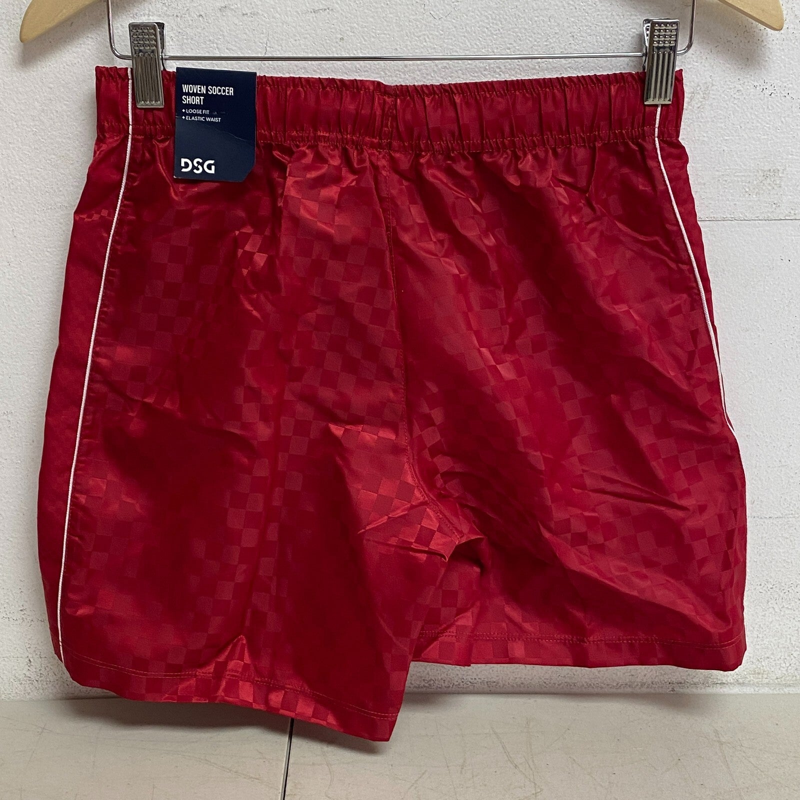 DSG Boys' Woven Soccer Shorts Team Red Performance Fashion Trendy DAB12800