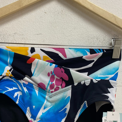 DSG Women's V High Waist Swim Bottoms Deco Floral Trendy Trop DSW2804PRT