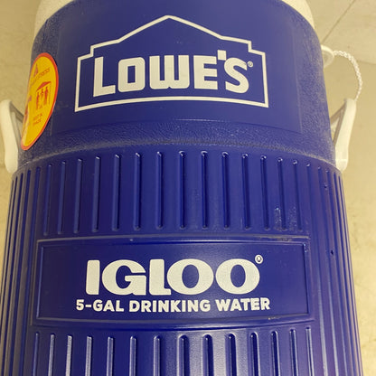 Lowe's Igloo 5 Gallon Beverage Cooler in Blue (Model #: 081324) Brand New!!