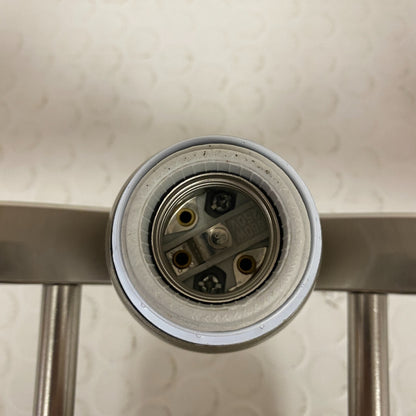 allen + roth 3-Light Vanity Bar Brushed Nickel Finish Marble-Washed Glass Shades