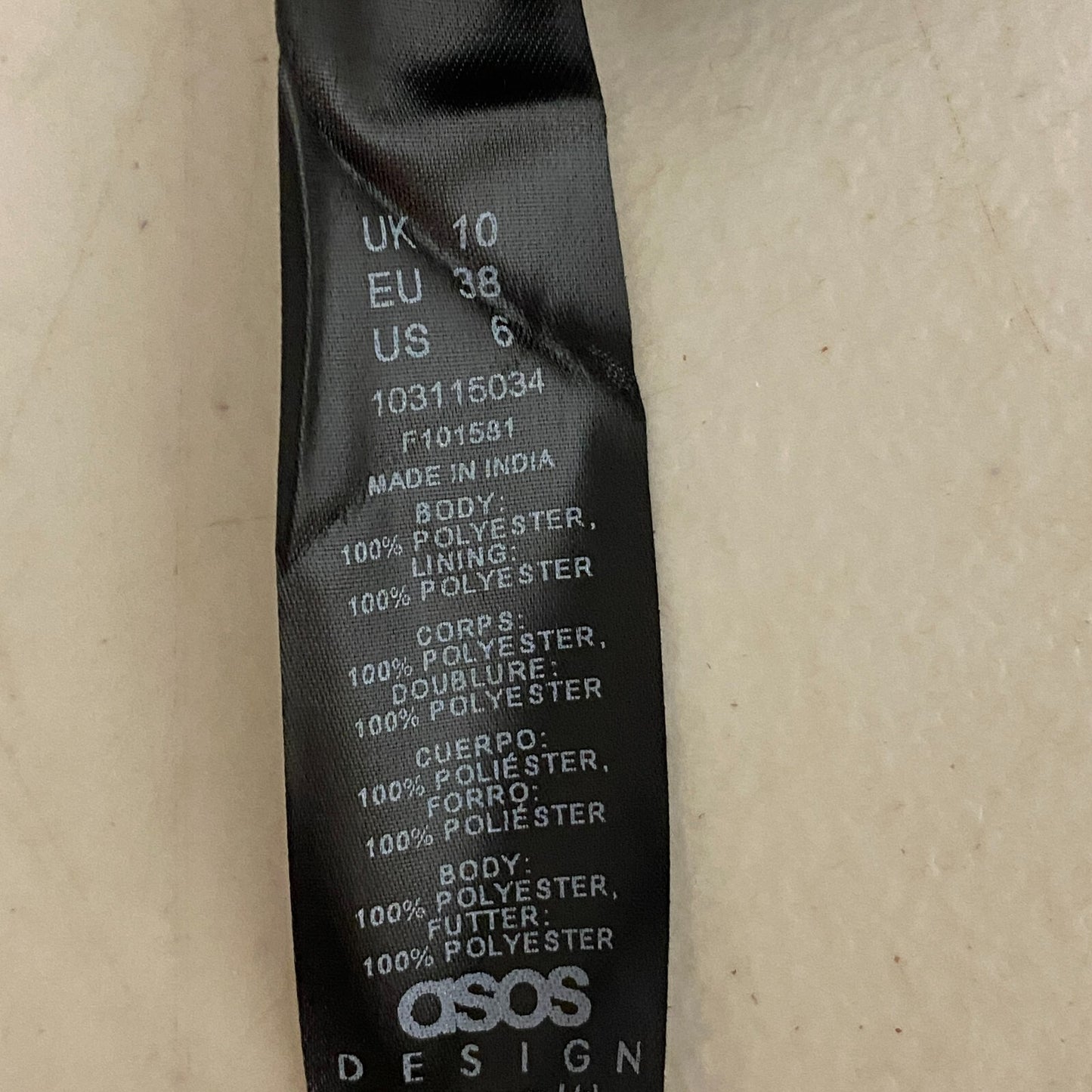 Asos Design Forest Green polyester Women's Dress US size 6