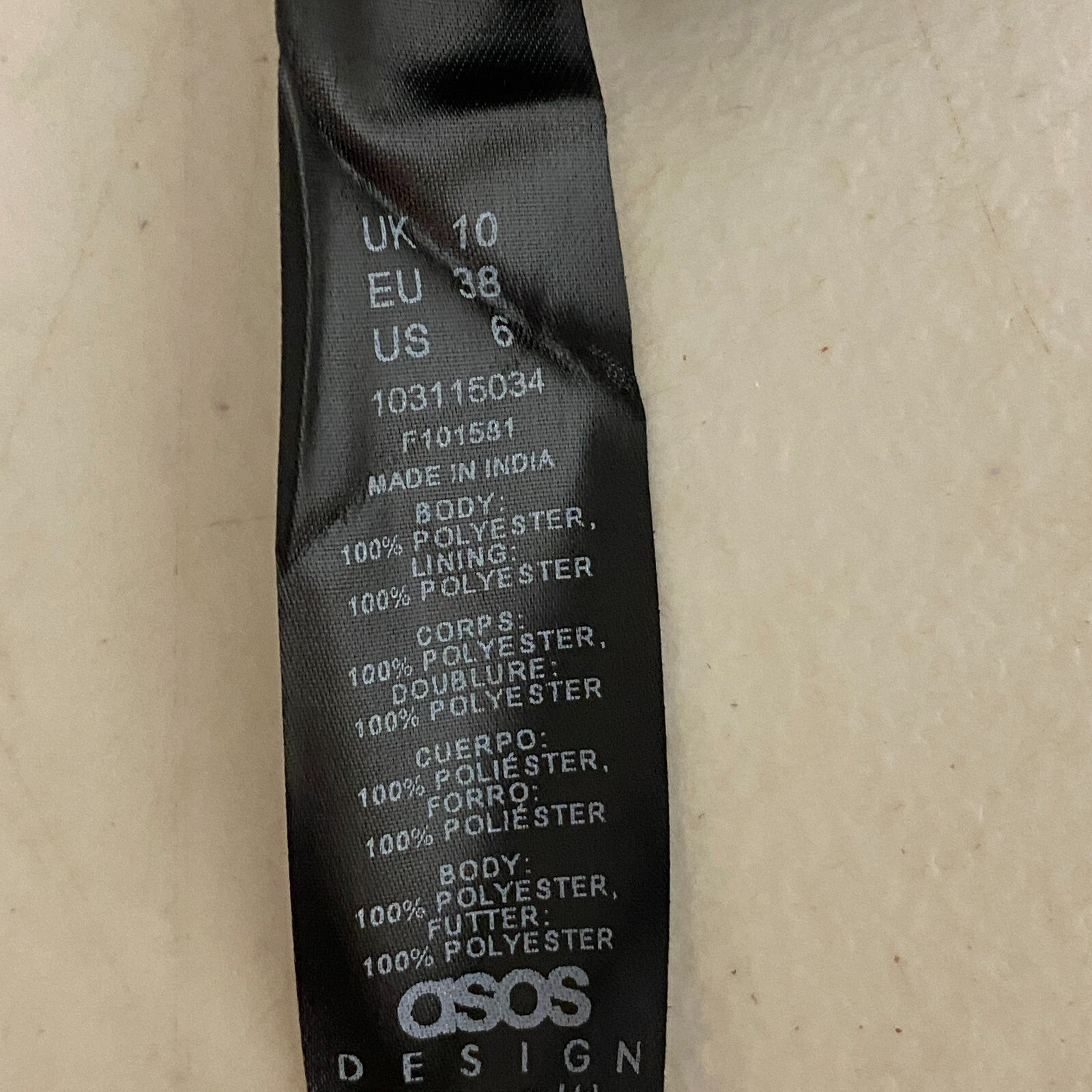 Asos Design Forest Green polyester Women's Dress US size 6