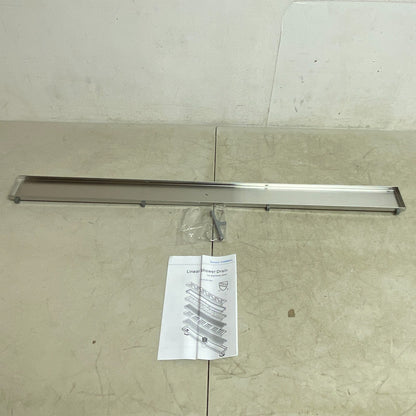 Signature Hardware 36" Cohen Linear Tile-In Shower Drain - Brushed Stainless SS