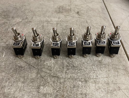 COROTC 12V 20A Waterproof Toggle Switch SPST 2-Pin ON/OFF 8-Pack Universal Car