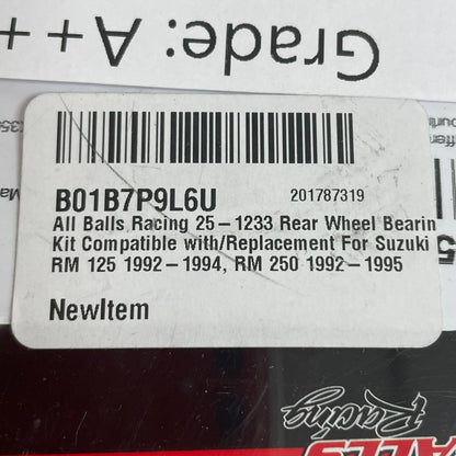All Balls Racing 25‑1233 Rear Wheel Bearing Kit Suzuki