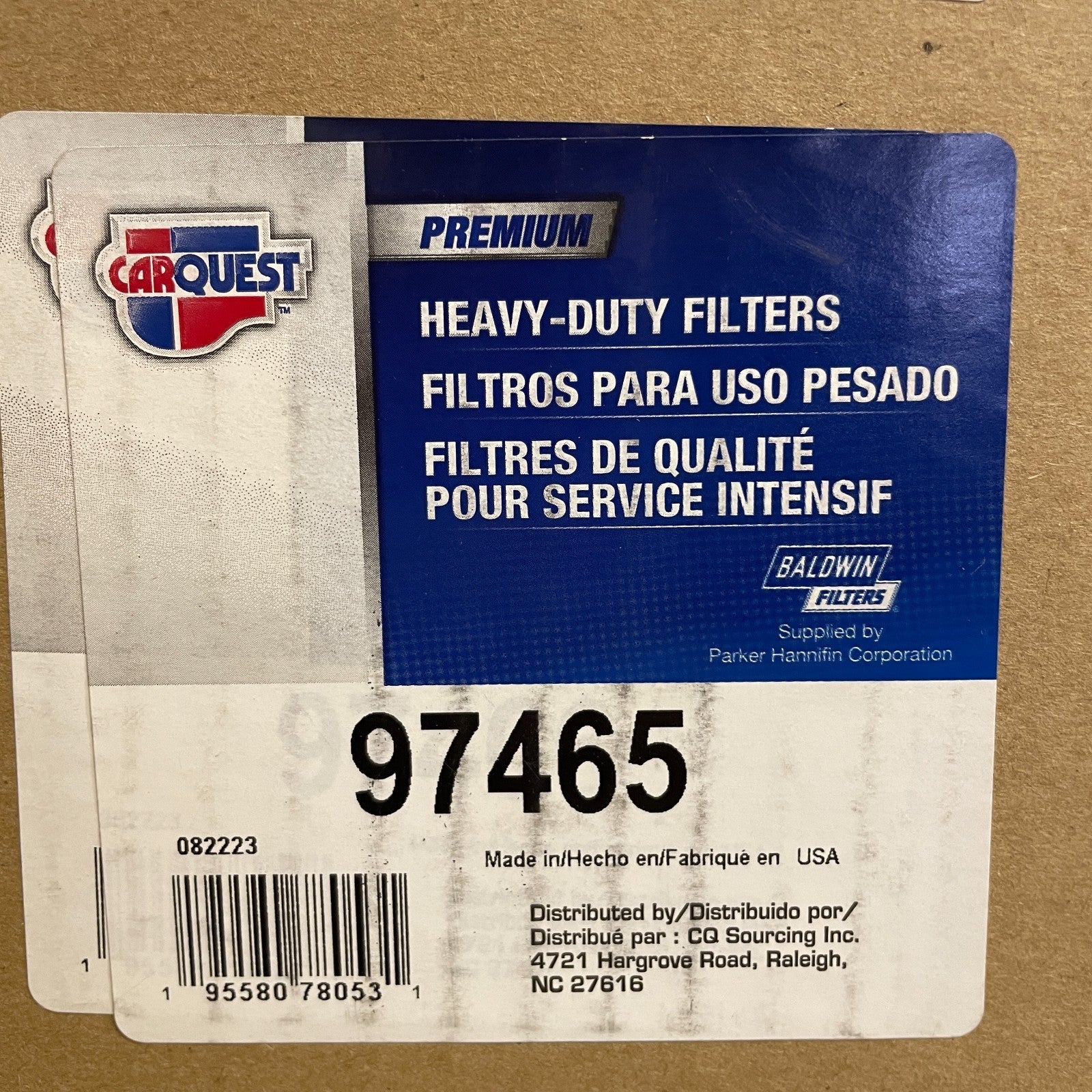 Carquest 97465 Engine Air Filter Radial-Seal Primary High Flow OE Fit