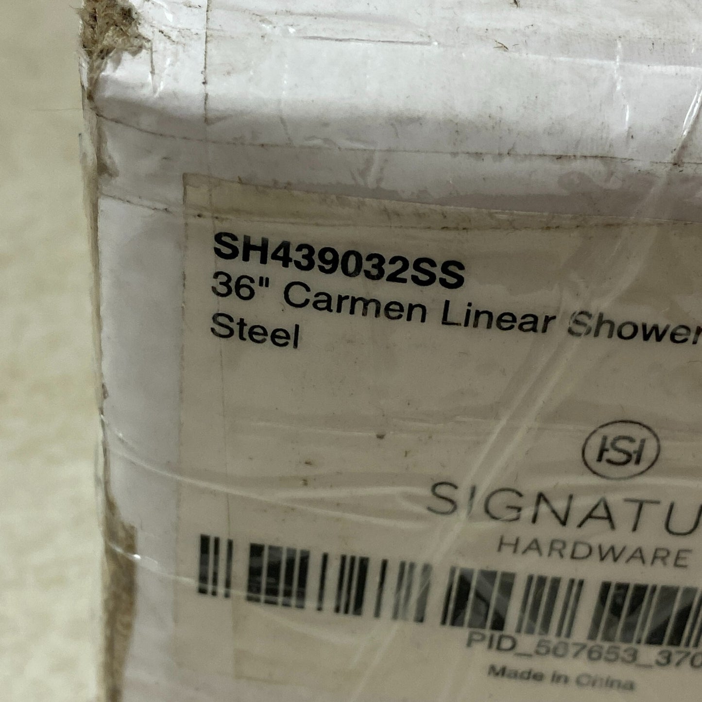 Signature Hardware 36" Carmen Linear Shower Drain - Brushed Stainless Steel