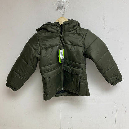 DSG Boys Insulated Jacket Dark Green Solid DOB23500A Warm Winter Weather Soft