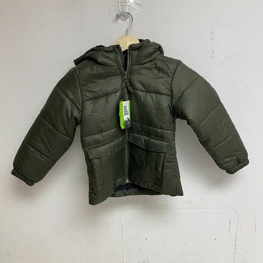 DSG Boys Insulated Jacket Dark Green Solid DOB23500A Warm Winter Weather Soft