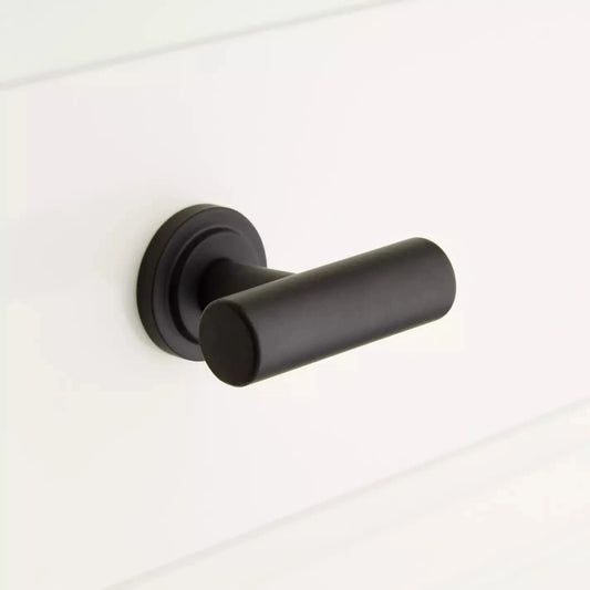 Signature Hardware 1-3/4" Colmar Brass T Knob in Black SH553067BLK