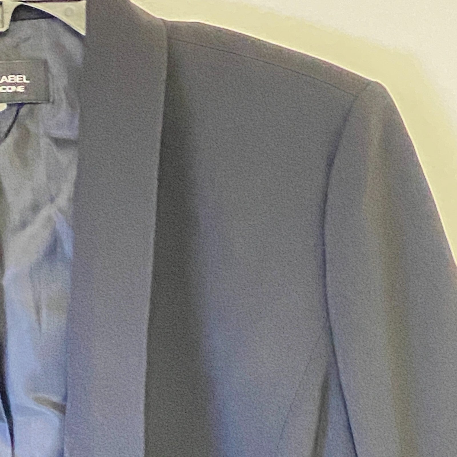 Black Label Women's Pocketless Stretch Blazer Size 16 Color Black *NWT