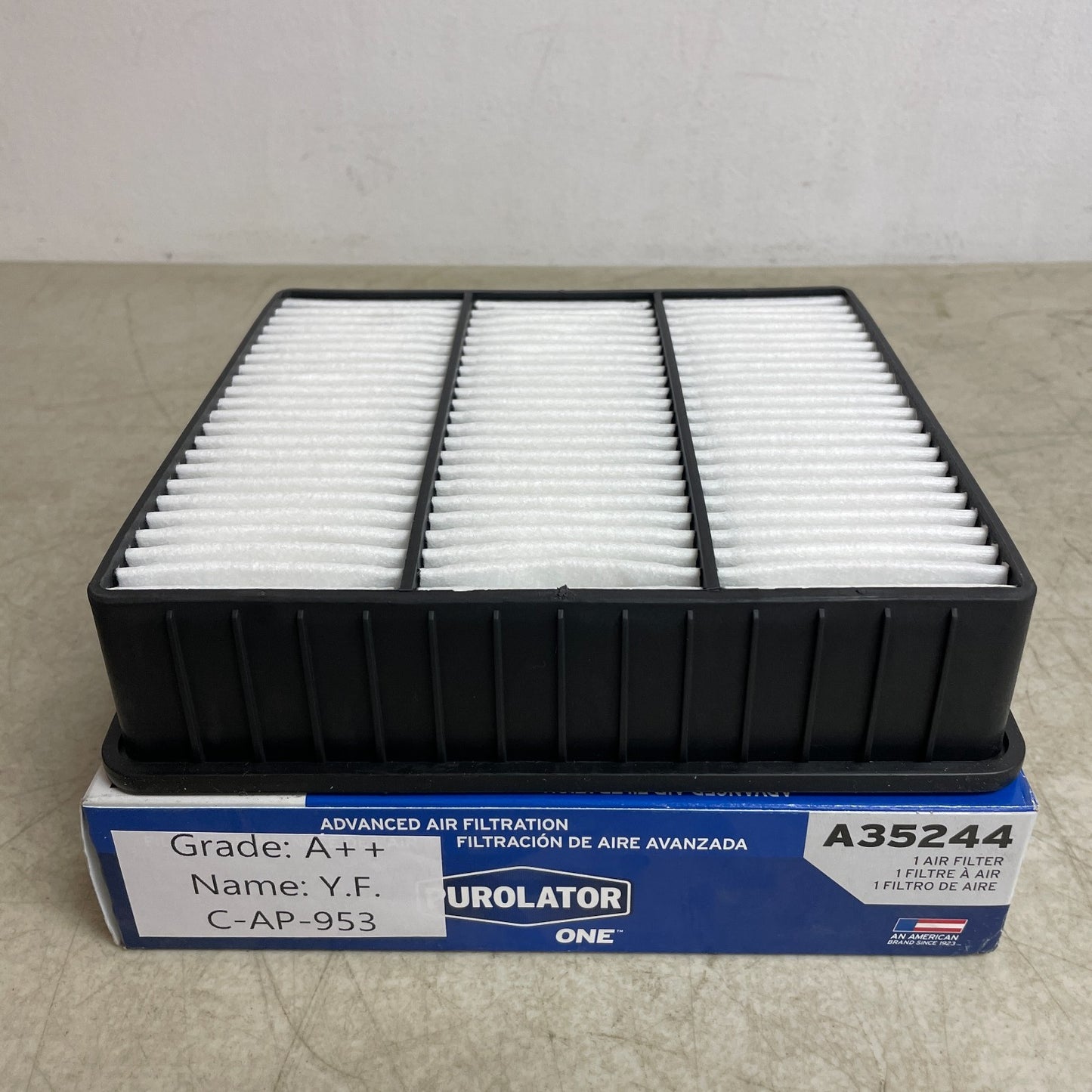 PurolatorONE Engine Air Filter Panel A35244 Blocks 99% Dirt