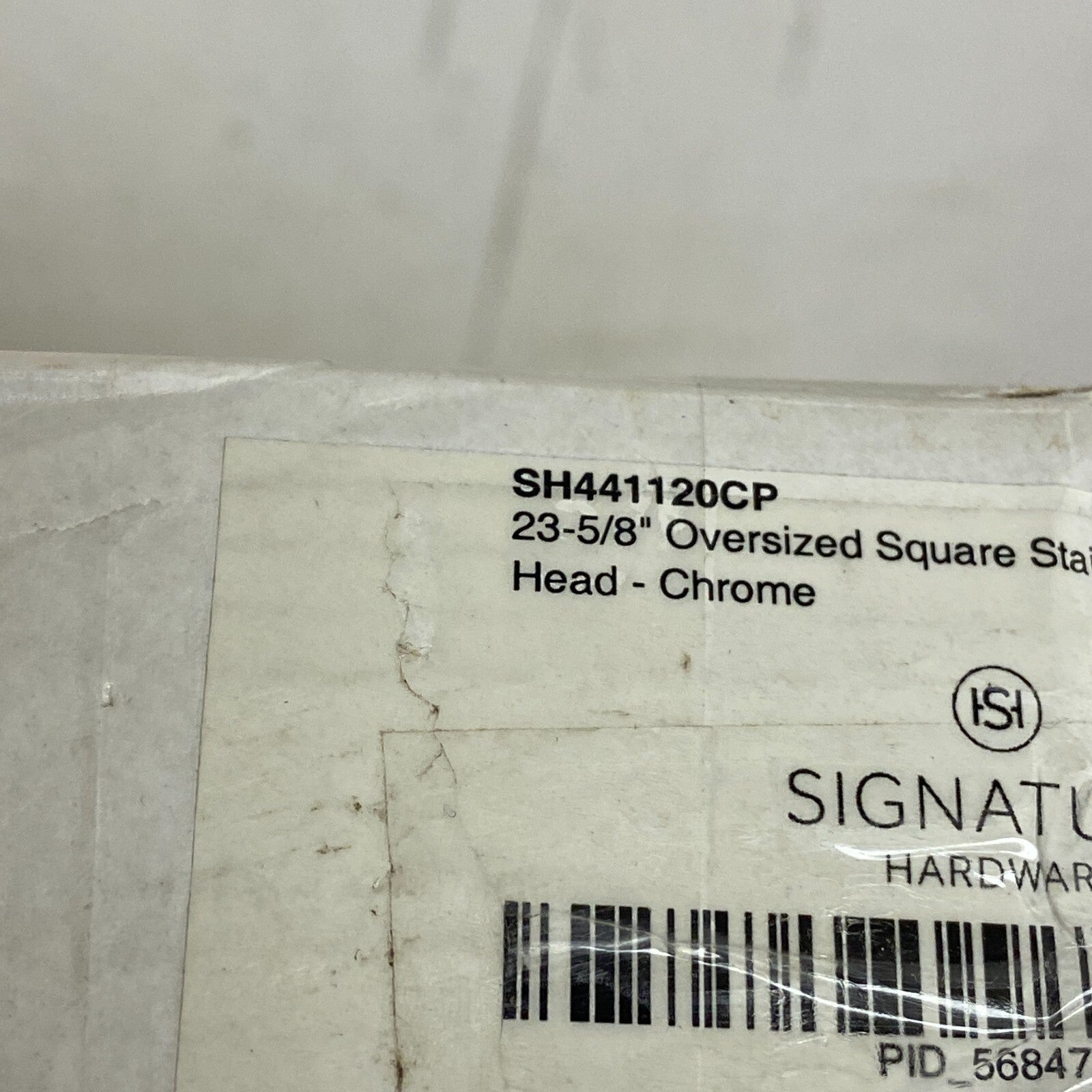 Signature Hardware 23-5/8" Oversized Square Stainless Steel Shower Head - Chrome