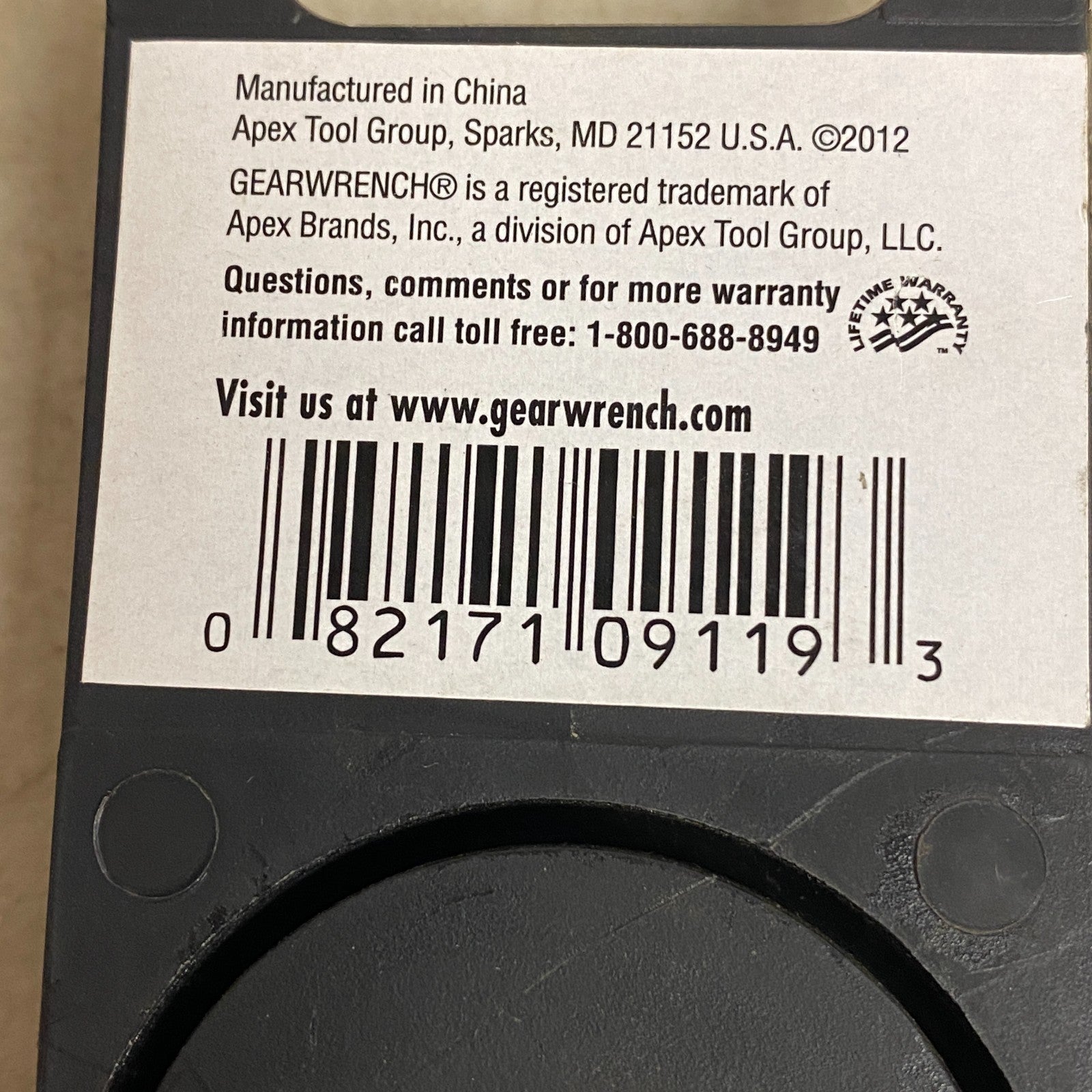 GEARWRENCH 19 mm 72 Tooth 12 Point Ratcheting Combination Wrench Chrome 9119