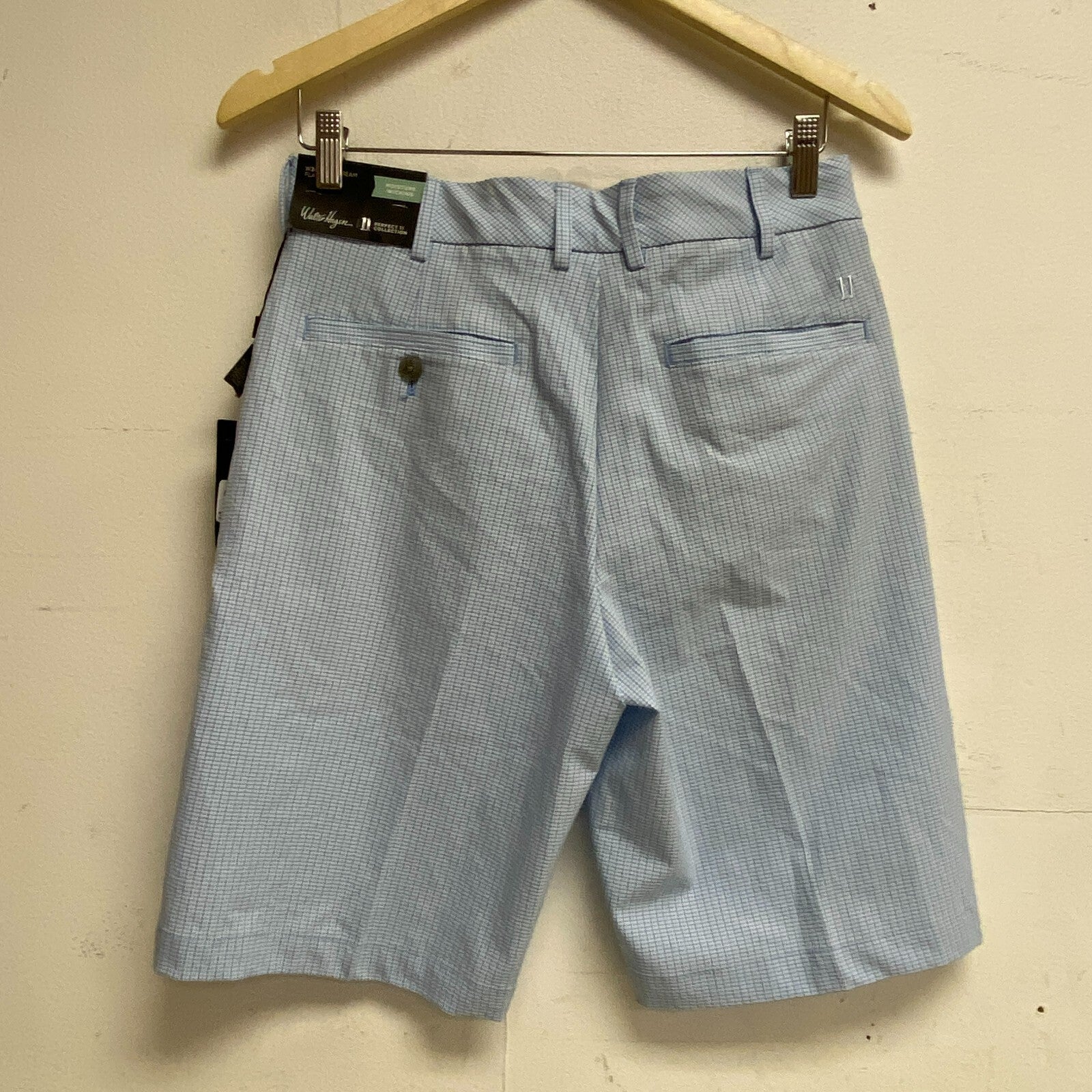 Walter Hagan 10 in P11 SeerSucker Short Daybreak Blue Summer Stylish MGA14180