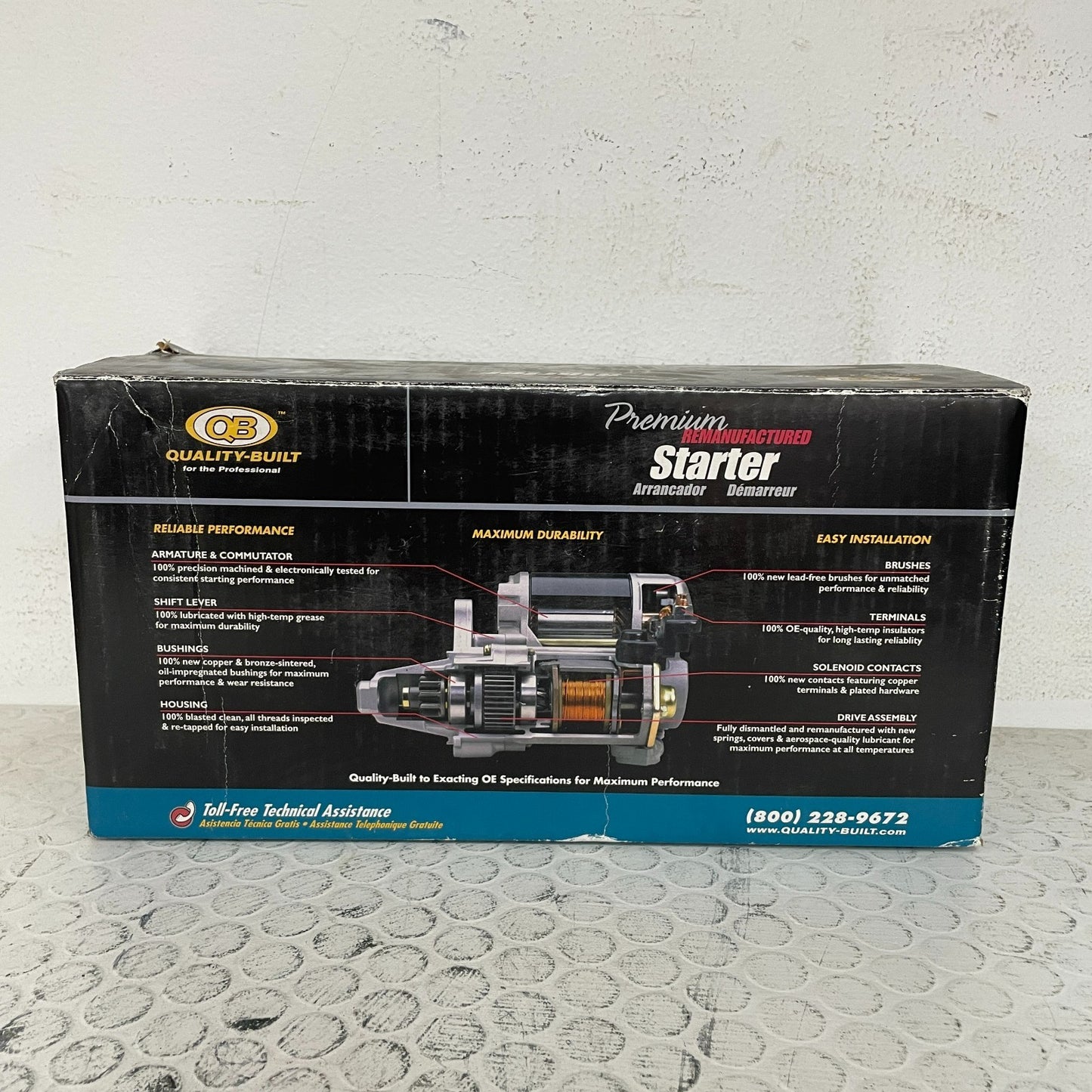 Quality-Built 17740 Remanufactured Starter Motor 12V