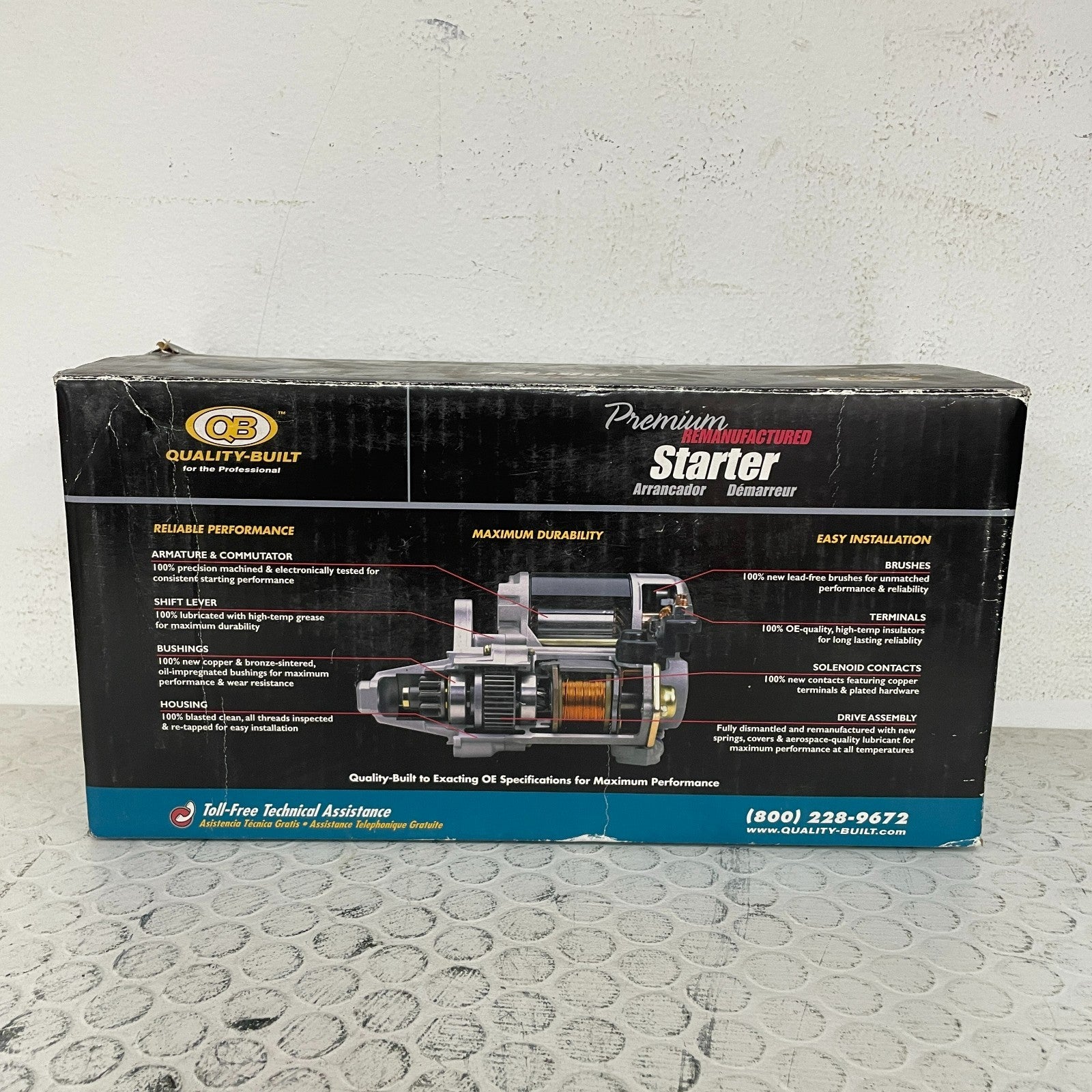 Quality-Built 17740 Remanufactured Starter Motor 12V