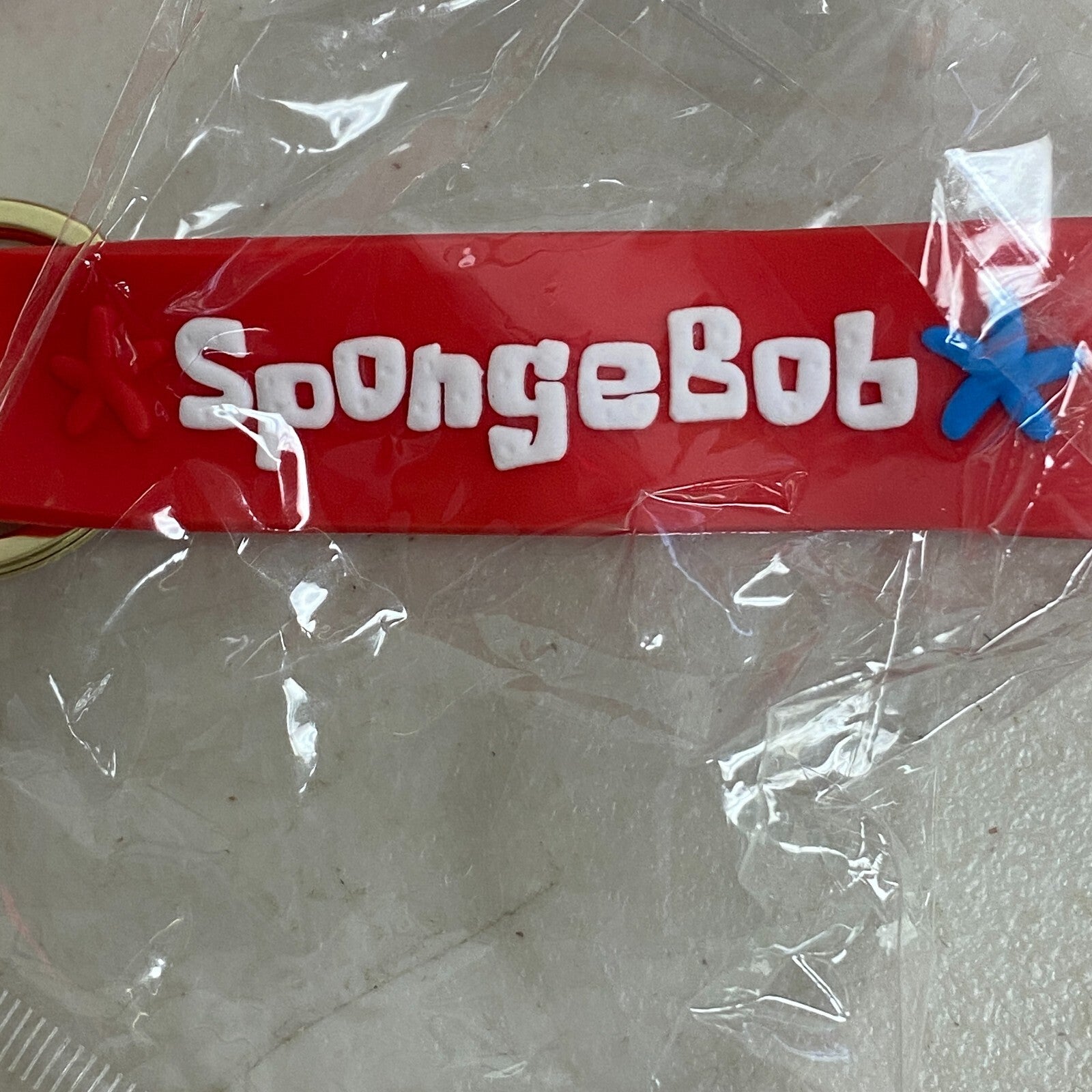 Assorted Silicone SpongeBob SquarePants Keychain With Mr. Krabs Accessory New!