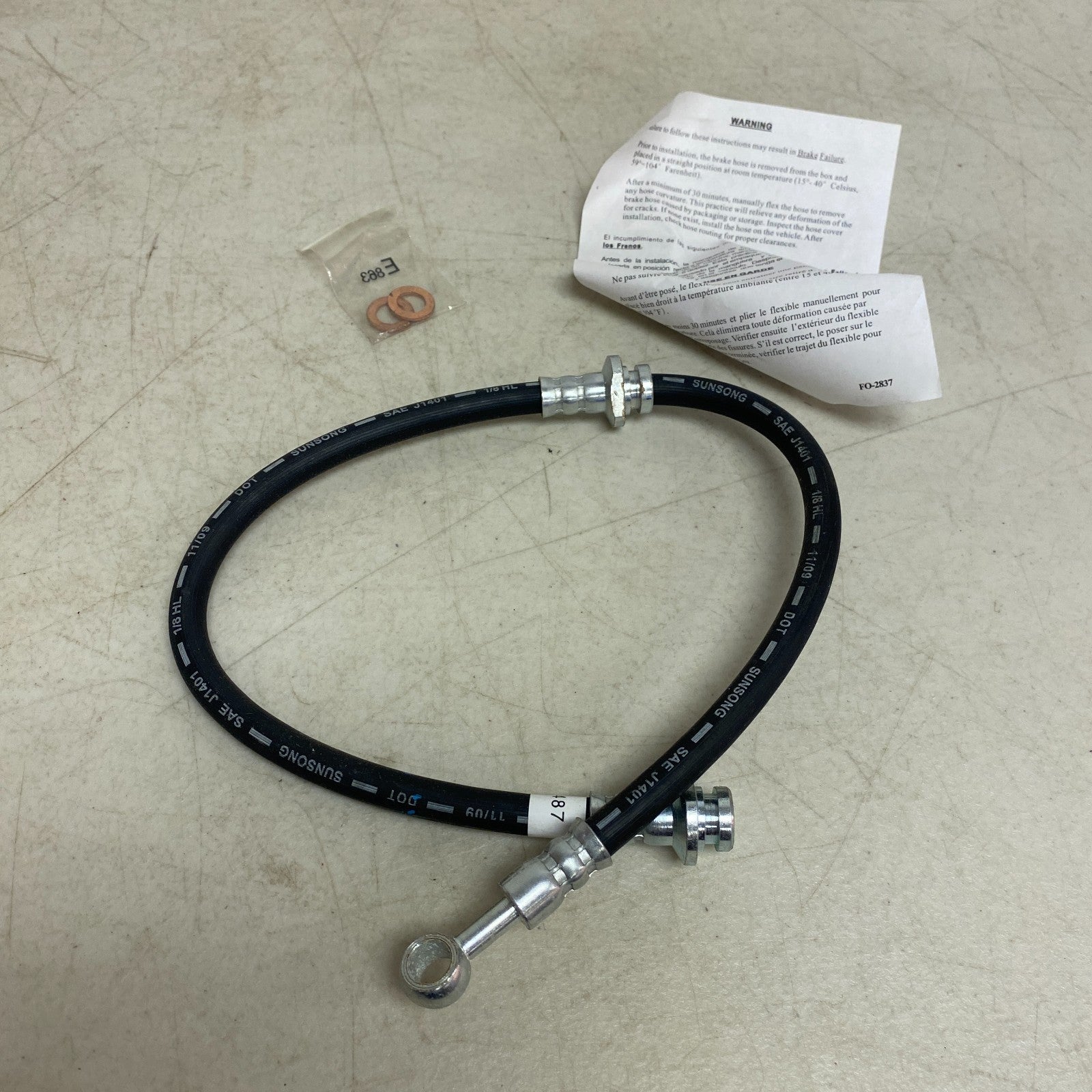 Carquest Wearever Brake Hydraulic Hose Assembly BHA380487