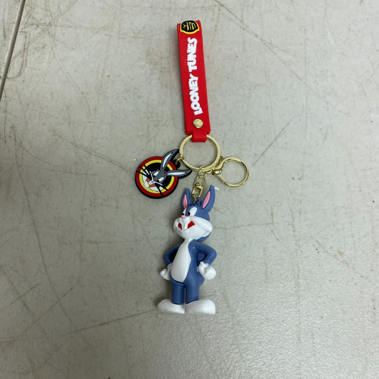 New Assorted 3D Silicon Cartoon Looney Tunes Keychain With Bugs Bunny Accessory