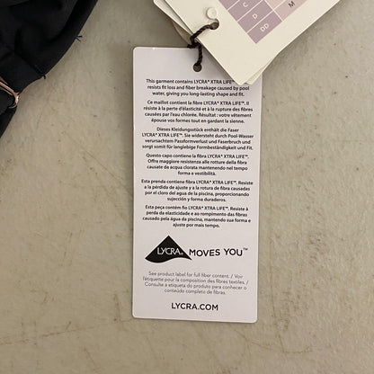 Calia Women's Swim Bikini Top Power Sculpt High Support Top Pure Black WSA22208