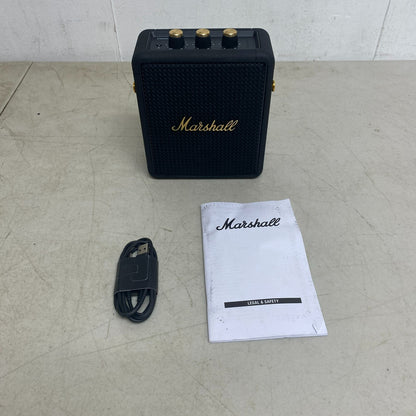 Marshall Stockwell II Portable Bluetooth Speaker Black Brass