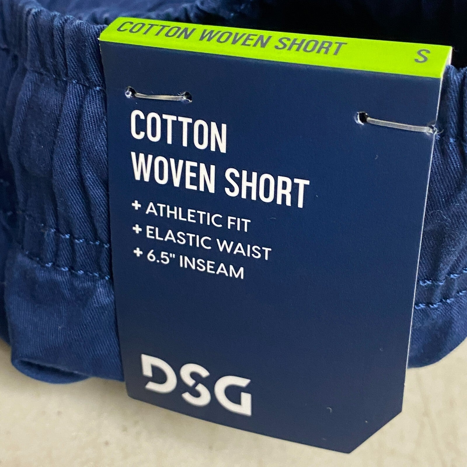 DSG 6.5" Men's Casual Cotton Short University Navy Athletic DAM22100 / DAM13135