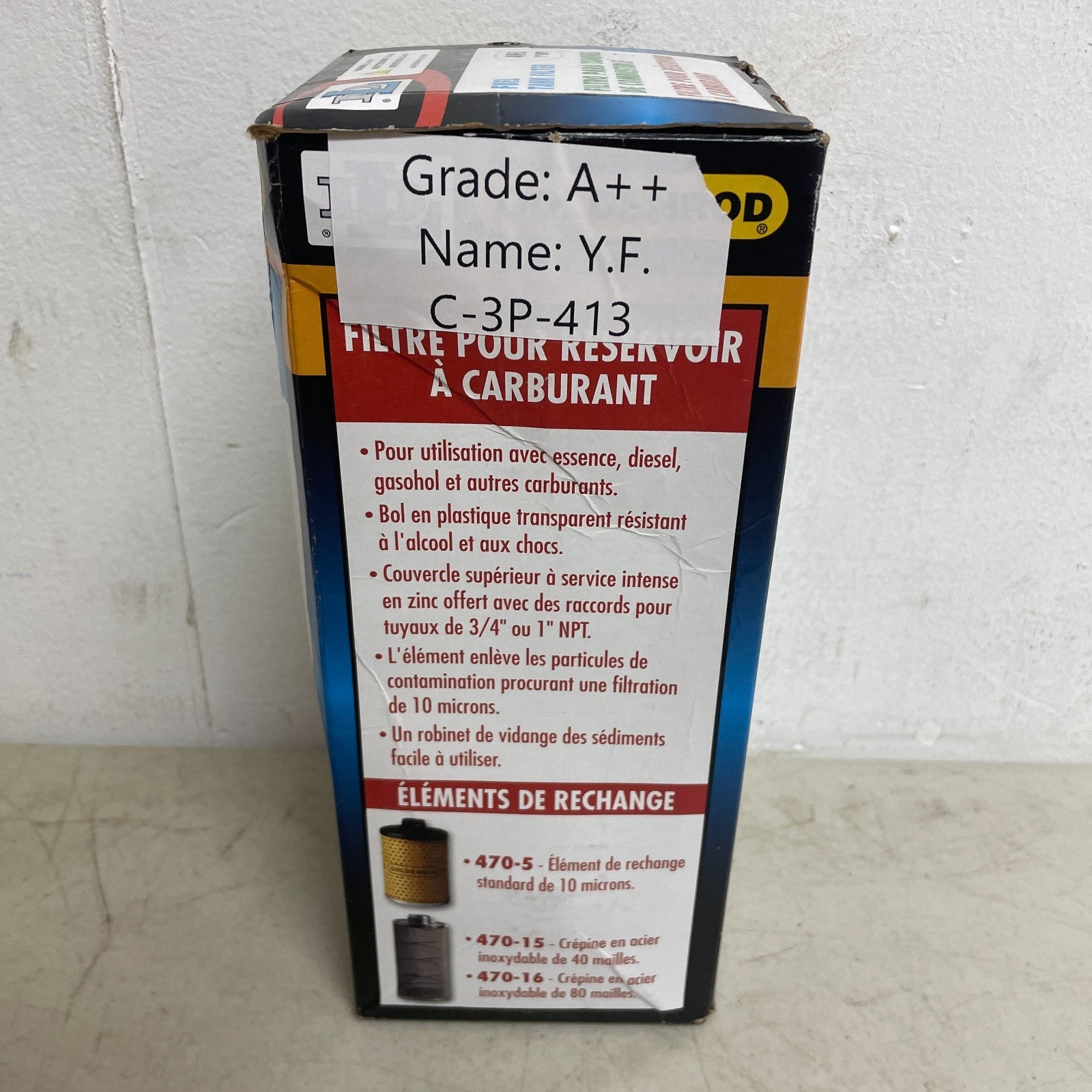 Goldenrod 495 Fuel Tank Filter 10 Micron 1" NPT Zinc Top for Diesel & Biofuel