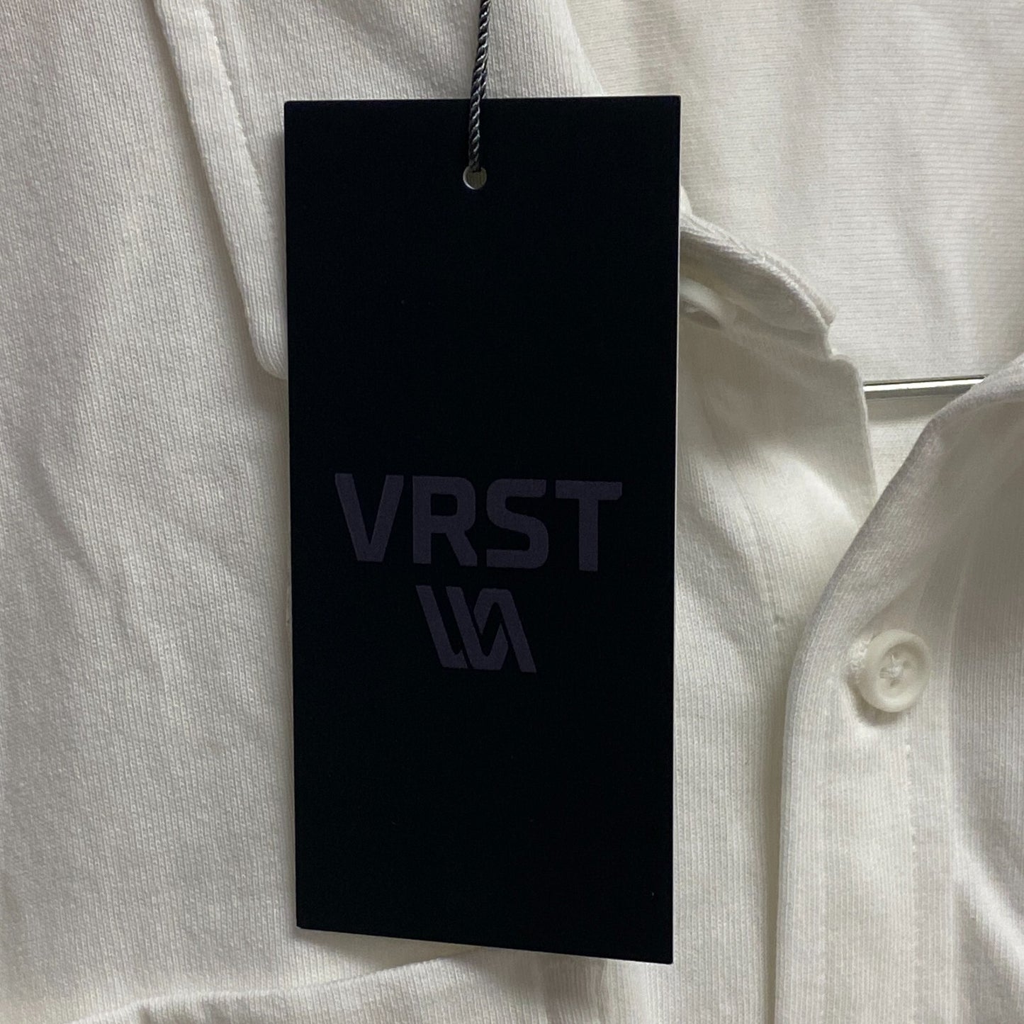 VRST Men's  Smart Garment Dye Short Sleeves Shirt Pure White MAX231104PD New
