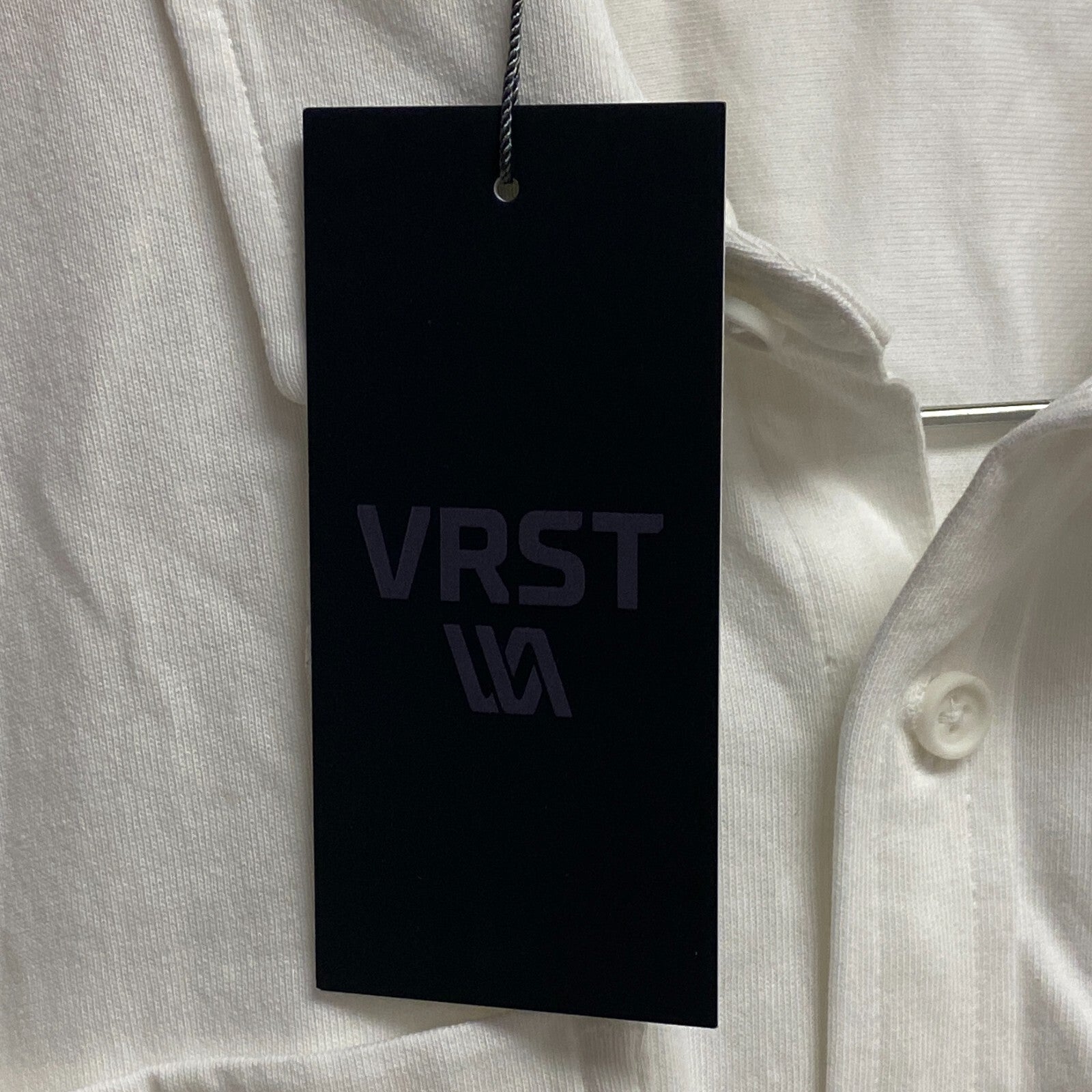 VRST Men's  Smart Garment Dye Short Sleeves Shirt Pure White MAX231104PD New
