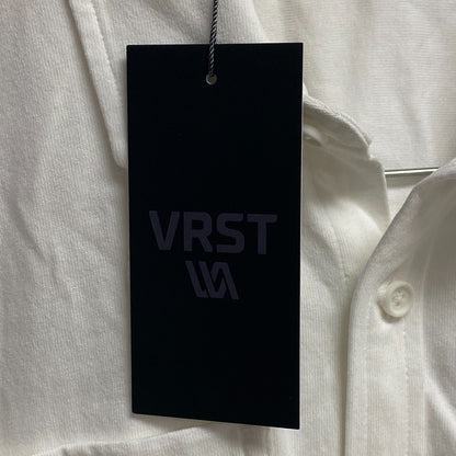 VRST Men's  Smart Garment Dye Short Sleeves Shirt Pure White MAX231104PD New