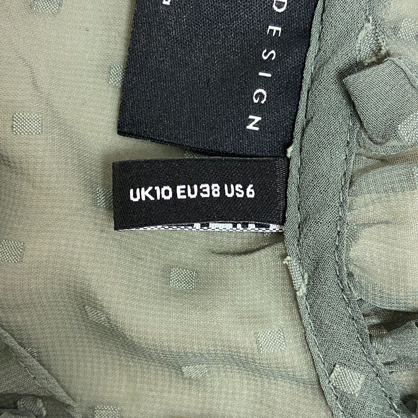 Asos Design Forest Green polyester Women's Dress US size 6