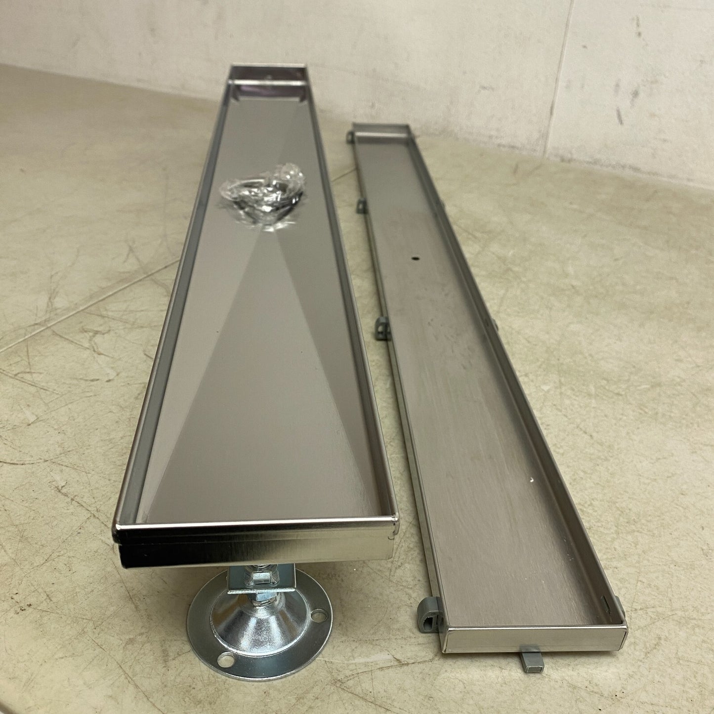 Signature Hardware 28" Cohen Linear Tile-In Shower Drain - Brushed Stainless S..