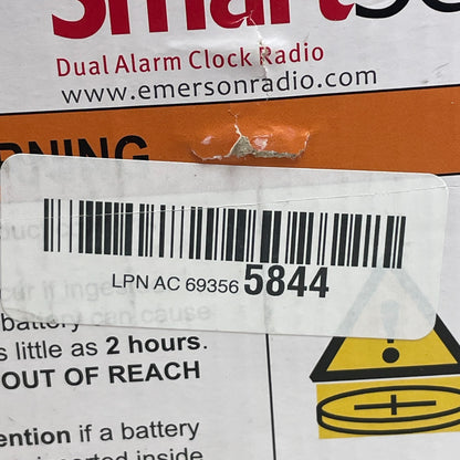 Emerson SmartSet CKS1900 Dual Alarm Clock Radio AM/FM Dimmer 0.9" LED Display