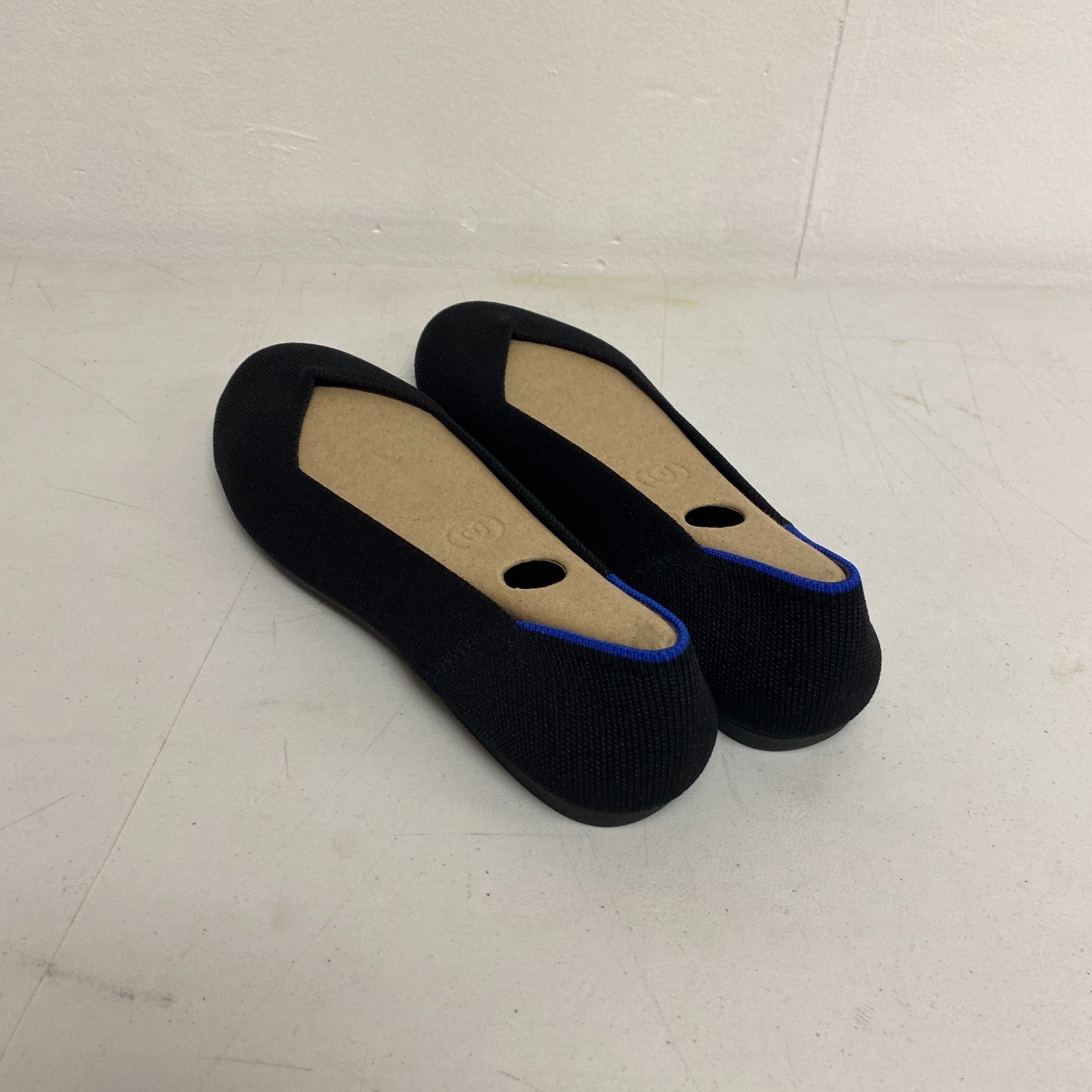 Rothy’s The Flat Round-Toe Ballet Flat Black Solid 001‑112 Size 9