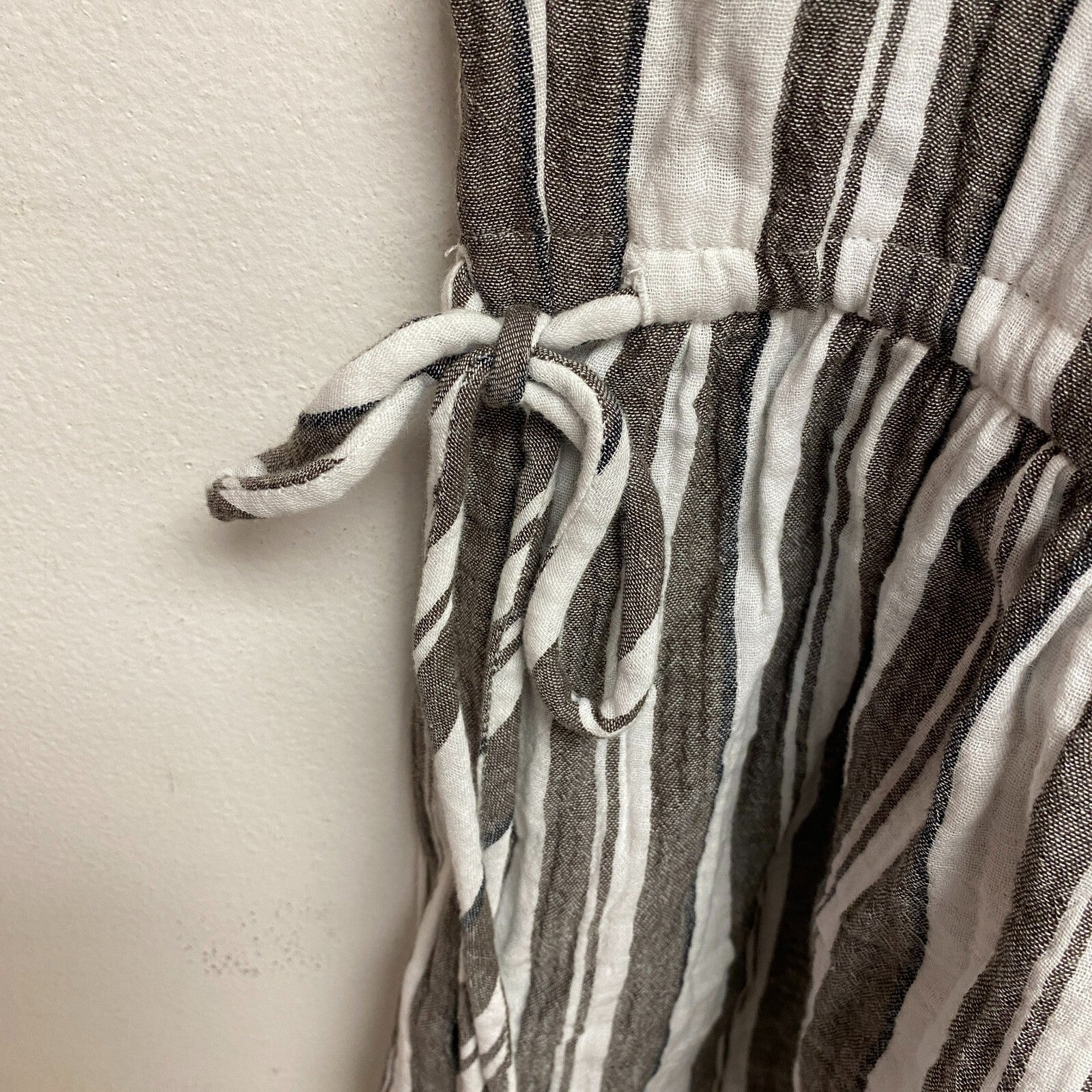 Calia Women Split NK HLTR Mini Coverup Verigated Stripe Stylish WSA23911NS